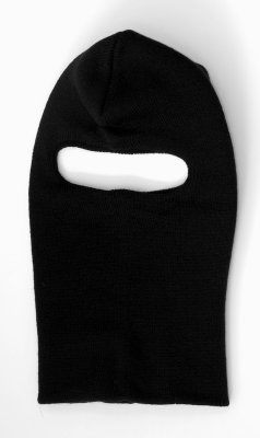 Czapka kominiarka z jednym otworem na twarz